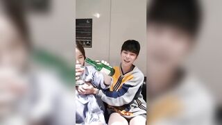 재야 실제친구 가슴까니 핑두 korean bj