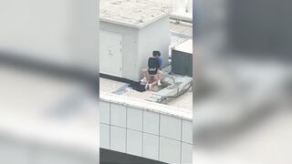 점심시간 여친 옥상으로 불러내서 숏타임 2