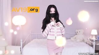 BJ레나 언더붑 교복망사오일 팬방 korean bj