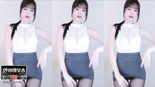 검정 스타킹 짧은 원피스 BJㄹ아 은꼴 엉벅지 korean bj