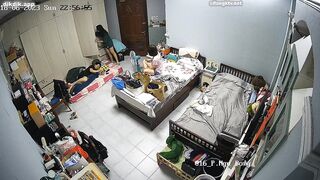 【割れカメラ】家族寮での露出・着替え映像集 ipcam 6 (6)