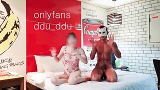몸좋은 태닝 체대생보고 신난 처자 korean porn