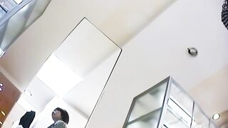 R03 薄緑タイトスカート店員さん 白P voyeur jp 160526