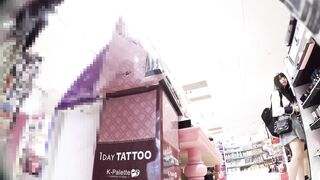 顔出し私服16 私服jk さいとうあすか風 白サテンちゃん 声かけ voyeur jp