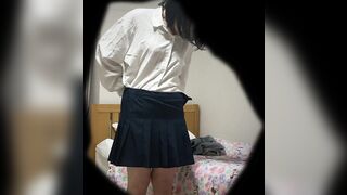 いもうと⑤ 登校前の着替え 帰宅後 制服オナニー voyeur jp