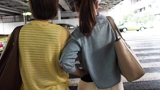 ただでさえスカートが透けているのに 最後はまさかのずり上がりパンチラに voyeur jp